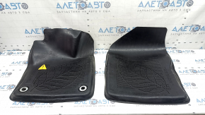 Set of floor mats for Toyota Prius 50 Prime, rubber, 17-22 black, missing fragment