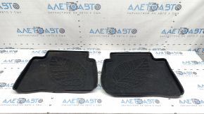 Set of floor mats for Toyota Prius 50 Prime, rubber, 17-22 black, missing fragment