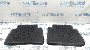 Set of floor mats for Toyota Prius 50 Prime, rubber, 17-22 black, missing fragment