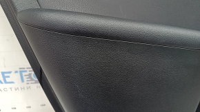 Door trim card rear left Toyota Prius 50 Prime 17-22 black, insert black leather, armrest leather black, with button, with handle, scratches