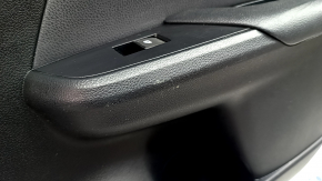 Door trim card rear right Toyota Prius 50 Prime 17-22 black, insert black leather, armrest leather black, with button, scratches