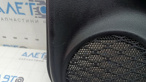 Door trim card rear right Toyota Prius 50 Prime 17-22 black, insert black leather, armrest leather black, with button, scratches