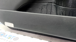 Door trim card front left Toyota Prius 50 Prime 17-22 black, insert black leather, armrest leather black, scratches