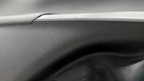 Door trim card front left Toyota Prius 50 Prime 17-22 black, insert black leather, armrest leather black, scratches