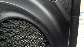 Door trim card front left Toyota Prius 50 Prime 17-22 black, insert black leather, armrest leather black, scratches