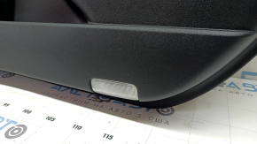 Door trim card front right Toyota Prius 50 Prime 17-22 black, insert black leather, armrest black leather, with handle, scratches
