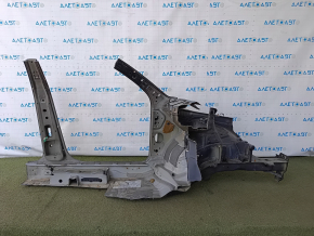 Front left quarter of VW Tiguan 09-18 sawed off with central pillar, black