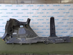 Quarter wing rear left Hyundai Santa FE 19-23 sawed off with the central pillar, graphite