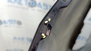 Bare front bumper Nissan Rogue 21-23 without parking sensors, black, scratches, bumps, broken mount