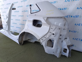 Quarter wing rear left Ford Edge 19-24 sawed off with central pillar, white, ends