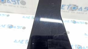 Rear right side door trim Nissan Rogue 21-26, gloss black, scratches, broken fastener