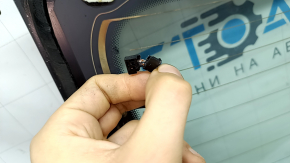 Rear window Audi A3 8V 15-20 4d, not tinted, heated, heating pins are torn off, connector is broken