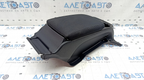 Rear console armrest and cup holders Toyota Prius 50 Prime 17-19 black fabric, scratches