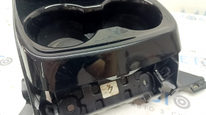 Rear console armrest and cup holders Toyota Prius 50 Prime 17-19 black fabric, scratches