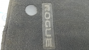 Front right fabric floor mat for Nissan Rogue 23-26, black, for cleaning