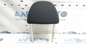 Headrest 2nd row left Audi A4 B9 20-25 black leather, gray stitching