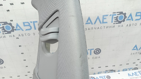 Right upper center pillar trim, Audi A4 B9 18-25, gray, dry cleanable, scratches