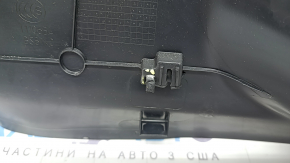 Lower left center pillar trim for Audi A4 B9 17-25, black, scratches, broken guide, whitened plastic