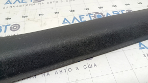 Inner front left door sill trim Audi A4 B9 17-25 black, scratches, whitened plastic