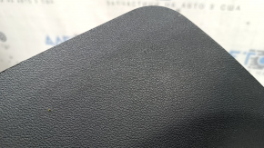 Inner front left door sill trim Audi A4 B9 17-25 black, scratches, whitened plastic