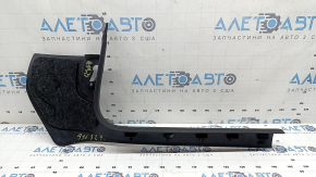 Inner front left door sill trim Audi A4 B9 17-25 black, scratches, whitened plastic