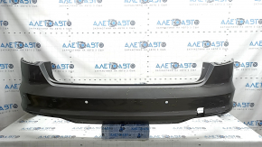 Bare rear bumper Audi A4 B9 20-25 for parking sensors, graphite LX7H, without plug, parking sensor mounts are peeling off, scratches, cobwebs