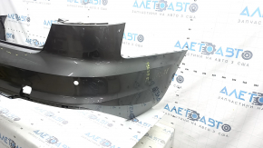 Bare rear bumper Audi A4 B9 20-25 for parking sensors, graphite LX7H, without plug, parking sensor mounts are peeling off, scratches, cobwebs