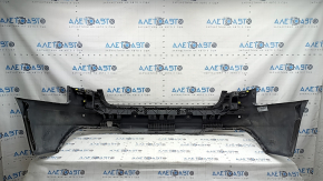 Bare rear bumper Audi A4 B9 20-25 for parking sensors, graphite LX7H, without plug, parking sensor mounts are peeling off, scratches, cobwebs