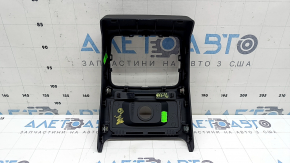 Rear center console trim for Audi A4 B9 17-25, black, for cigarette lighter, 2 parts, dents, scratches