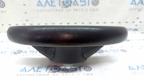 Bare steering wheel Audi A4 B9 20-23 leather, black, without buttons, without steering wheel paddles, without overlay, with heating, scratches, worn