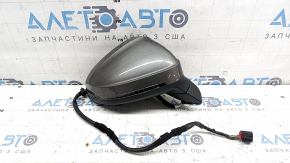 Right side mirror assembly Audi A4 B9 20-25 12 pins, turn signal, heated, auto-dimming, BSM, graphite