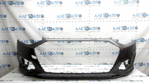 Bare front bumper Audi A4 B9 20-25 for 2 parking sensors, without towing hook plug, graphite, chips, scratches