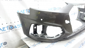 Bare front bumper Audi A4 B9 20-25 for 2 parking sensors, without towing hook plug, graphite, chips, scratches