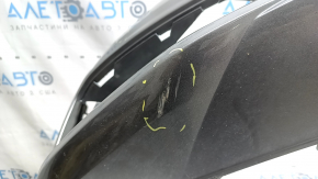 Bare front bumper Audi A4 B9 20-25 for 2 parking sensors, without towing hook plug, graphite, chips, scratches