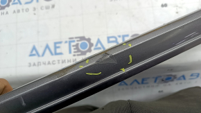 Left threshold molding Audi A4 B9 20-25 graphite, cracked, scratches
