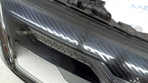 Front right headlight assembly Audi A4 B9 20-25 LED without LED DRL, scratches, needs polishing
