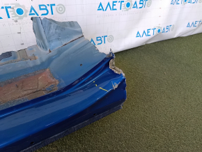 Front left quarter of Chevrolet Bolt EV 17-23 sawed off with central pillar, blue, dented
