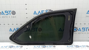 Rear left fixed window glass Toyota Highlander 14-19 chrome, tinted, antenna, scratches