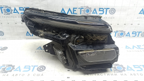 Front right headlight assembly Chevrolet Equinox EV 24-26 with unit, missing fastening fragment, fastening crack