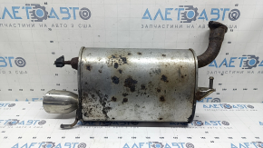 Rear muffler with barrel Toyota Camry v40 07-11 2.4, 2.5, hybrid, rusty, studs sawed off, dented