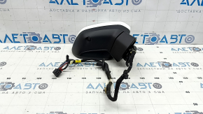 Right side mirror assembly Audi Q3 83A 19-25 14+2+5, auto-folding, auto-dimming, camera, turn signal, heating, BSM, white, scratches