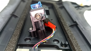Outer left center pillar trim for Tesla Model Y 20-25 with camera, minor scratches, covered in glue