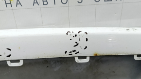 Front bumper lip Audi Q3 83A 19-23 S-Line, white, scratches, broken mount