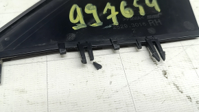 Triangle mirror cover, outer front right Tesla Model Y 20-25, black gloss, broken fasteners