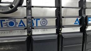 Radiator grill assembly Audi Q3 83A 19-25 black gloss, without emblems, broken moldings, cracked
