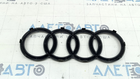 Audi Q3 83A 19-24 radiator grille emblem, gloss black, cracked