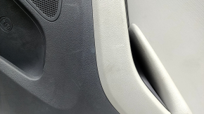 Door trim, rear right card, Hyundai Ioniq 17-19, black with beige, with armrest, beige leather, scratches, dry-cleanable