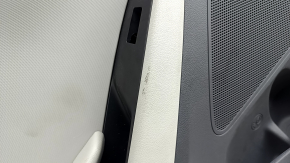 Door trim, rear left card, Hyundai Ioniq 17-19, black with beige, with armrest, beige leather, worn, dry-cleanable