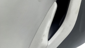 Door trim, rear left card, Hyundai Ioniq 17-19, black with beige, with armrest, beige leather, worn, dry-cleanable