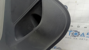 Door trim, rear left card, Hyundai Ioniq 17-19, black with beige, with armrest, beige leather, worn, dry-cleanable
